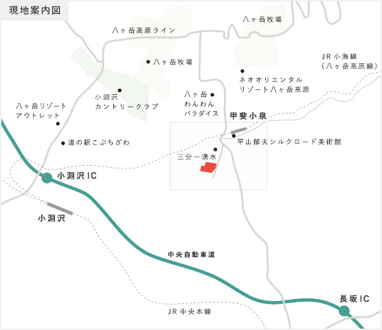 アクセス地図 現地案内図